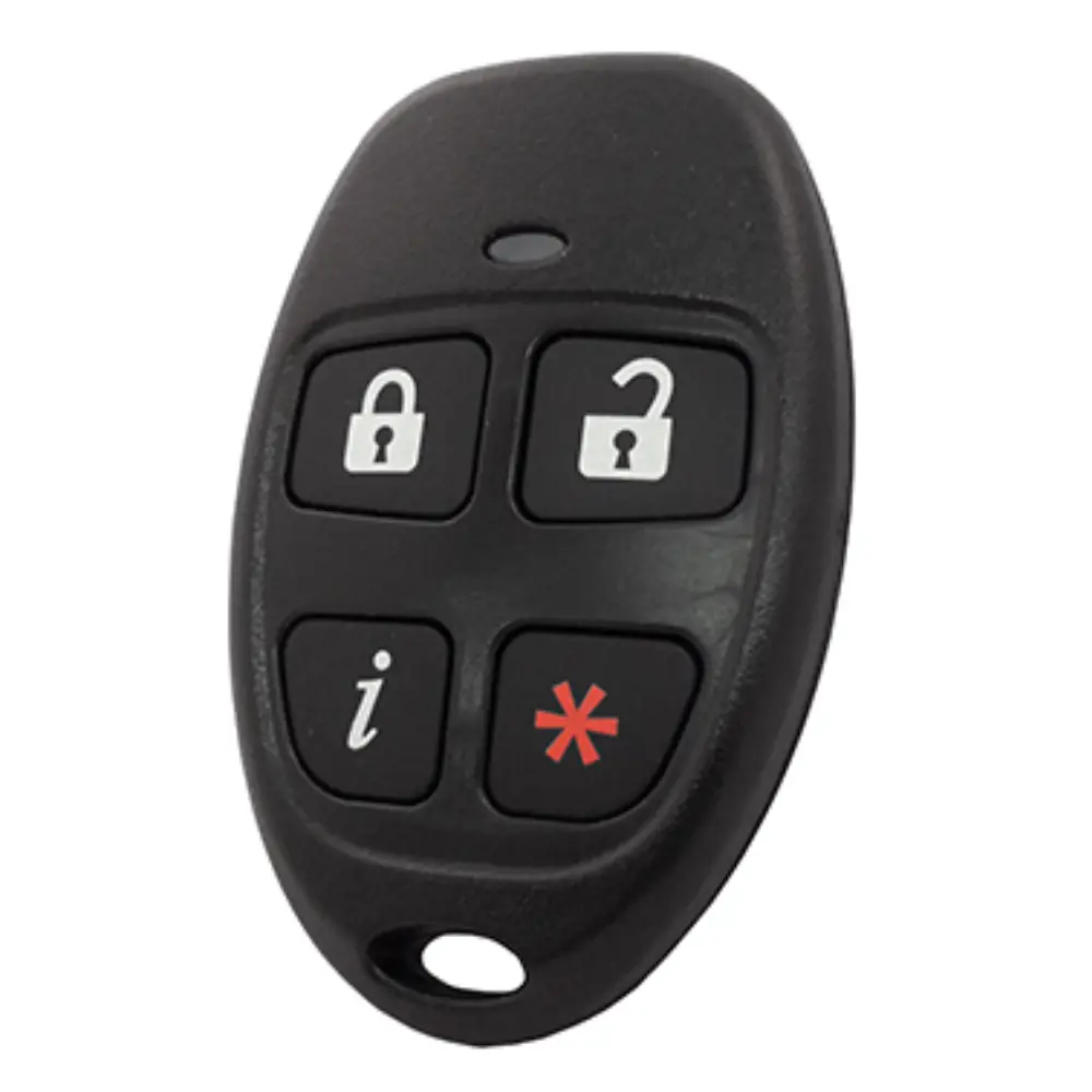 ELK6010 – Two-Way Wireless Keyfob (4-Button, LED Feedback) - SecureGates Inc. | St.Lucia's Security, Safety & Networking Experts ELK6010 – Two-Way Wireless Keyfob (4-Button, LED Feedback)