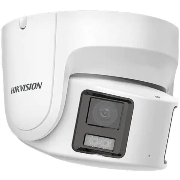 Hikvision DS-2CD2387G2P-LSUSL 8MP ColorVu Panoramic Turret Camera with Built-in Audio Strobe Light 180° View