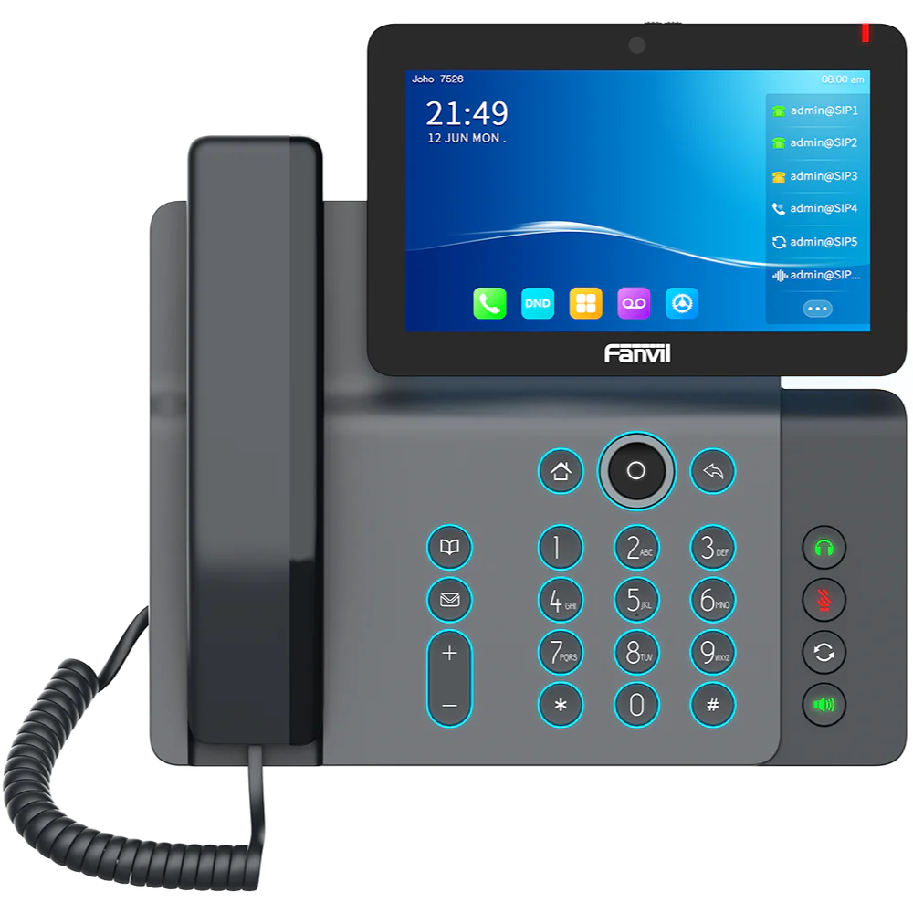 Fanvil V67 Flagship Smart Video IP Phone – 7″ Touchscreen, 5MP HD Camera, Android 9.0