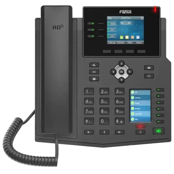 Fanvil X4U Enterprise IP Phone Dual-Color LCD 12 SIP Lines PoE HD Audio DSS Keys