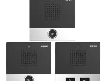Fanvil i10 Series SIP Mini Intercom – Audio & Video Options, IP54 Indoor Wall-Mount, 2 SIP Lines, PoE