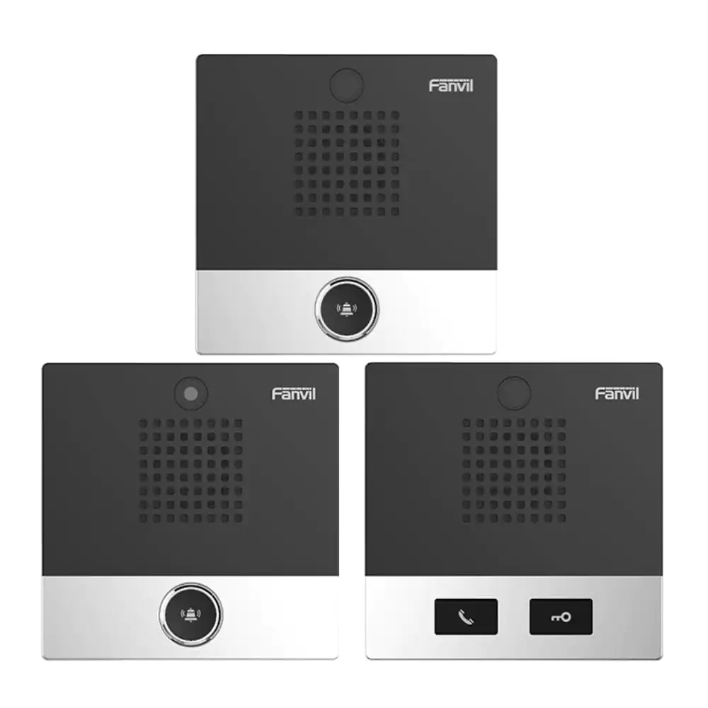 Fanvil i10 Series SIP Mini Intercom – Audio & Video Options, IP54 Indoor Wall-Mount, 2 SIP Lines, PoE