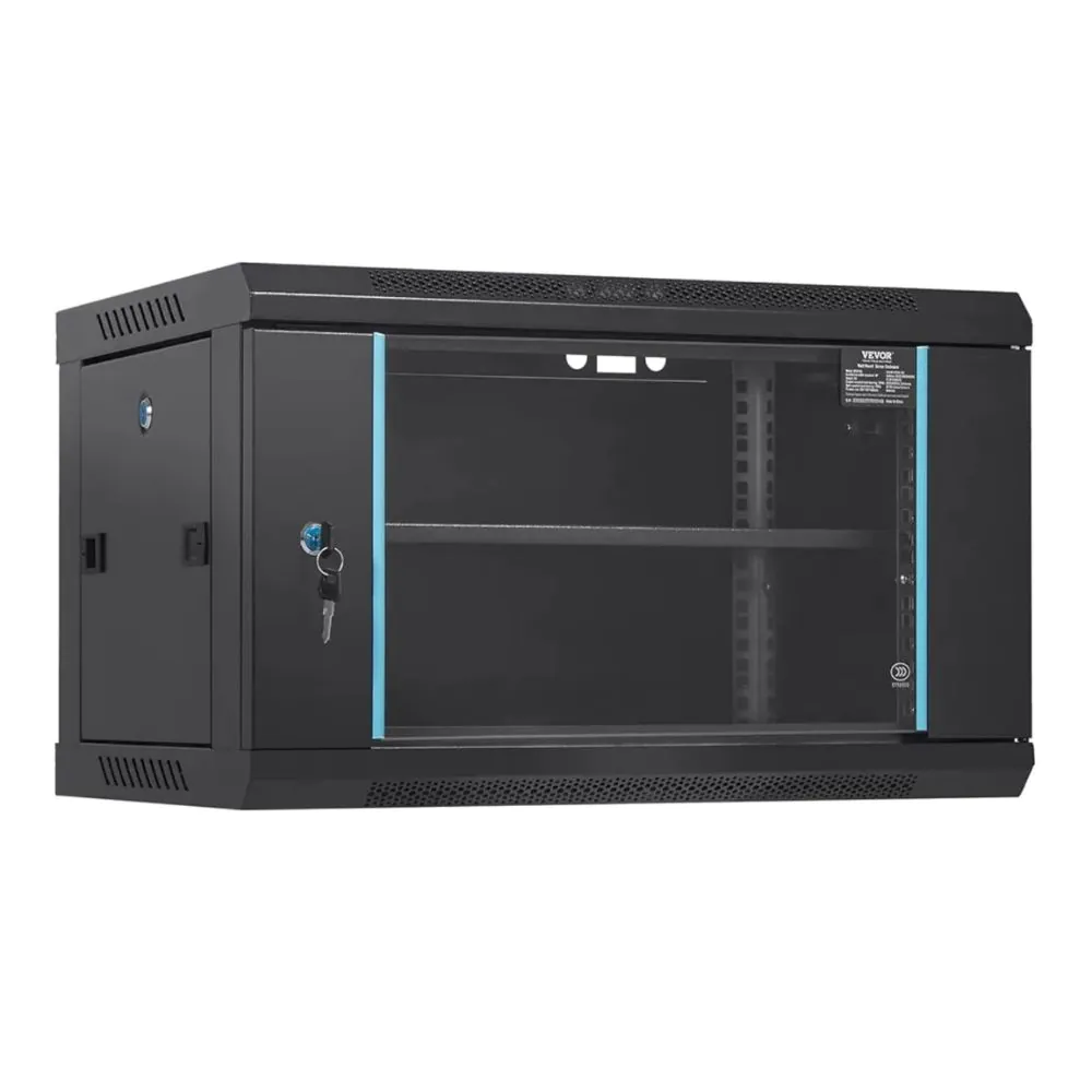 Premium Network Rack Cabinets 6U 9U 12U Wall-Mount Server Racks - SecureGates Inc. | St.Lucia's Security, Safety & Networking Experts Premium Network Rack Cabinets 6U 9U 12U Wall-Mount Server Racks
