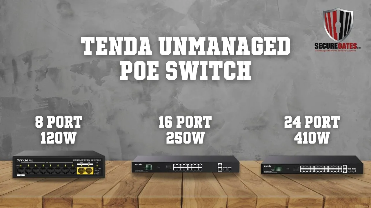 Power Your Network with Tenda Unmanaged PoE Switches
