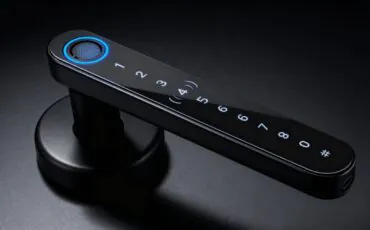 Tediton G01PL Smart Deadbolt Handle Lock with Multi-Access Fingerprint App Card Key Entry 1